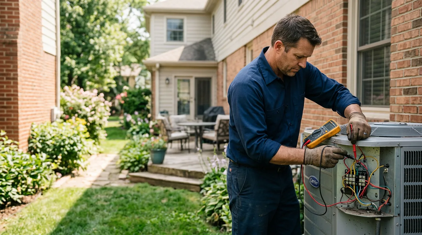 HVAC technician working near Atlantic Beach, NC